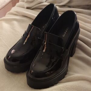 Torrid Women's Black Platform Loafers NWOT